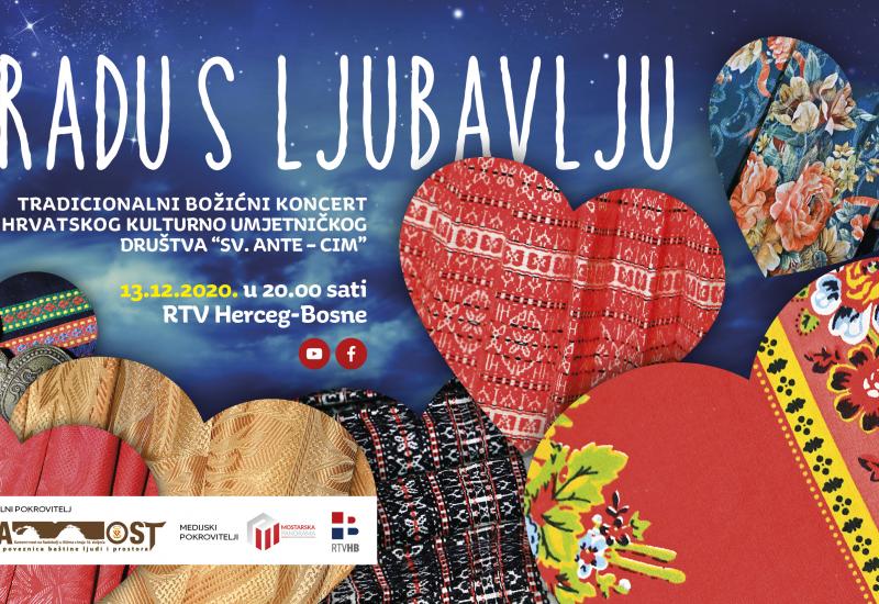 Tradicionalni božićni koncert "Gradu s ljubavlju" u online izdanju
